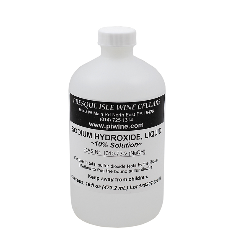 Sodium Hydroxide 10 Solution 16 Oz Bottle 473 ML 