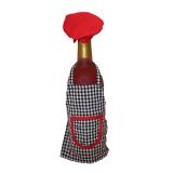 Wine Bottle Apron with Chef Hat- Wine Bottle Clothes